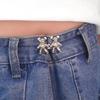 2/4/6PCS Nail Free Seam Free Waist Button Small Bear With Detachable Buckle Seamless Buckle For Jeans Big Bear Animal Shape