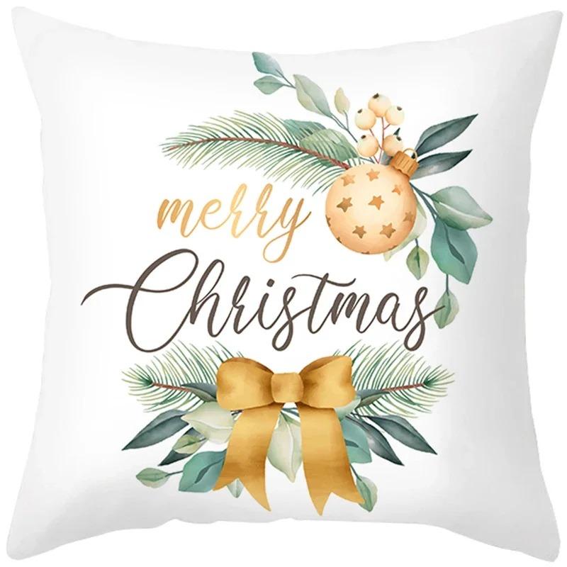 Наволочки с рождественской тематикой Аксессуары для автомобиля Офис Санта-Клаус Гостиная Диван Домашние наволочки