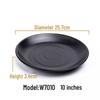 Melamine Black Imitation Porcelain Plate - Versatile Dish for Hot Pot, Barbecue, and Cold Dishes