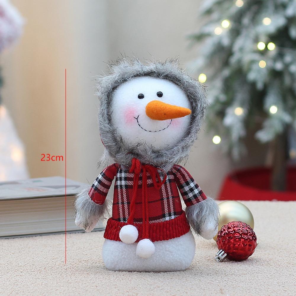 Funny Christmas Snowman Doll Delicate Snowman Figure Christmas Window Decoration  Home Decoration