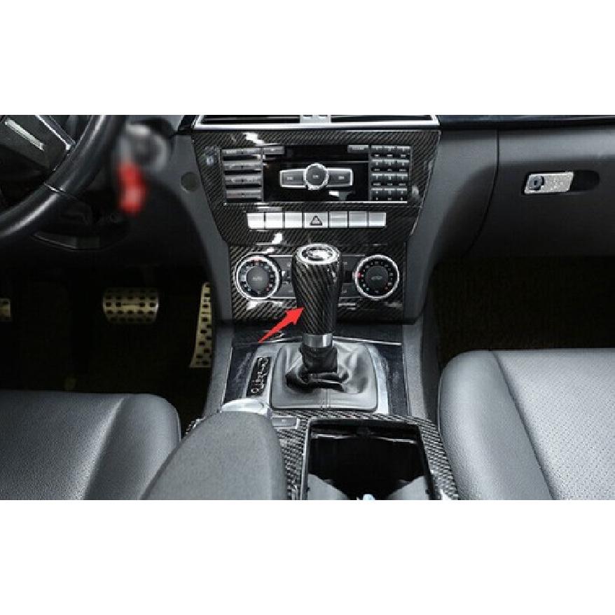 Для Benz C-Class W204 2004-2014 Карбоновая внутренняя накладка на ручку переключения передач 1 шт.