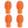 4Pcs Silicone Drumstick Mute Practice Tip Drum Mute Drumstick Mute Tip Drum Dampener Replacement Percussion Tip