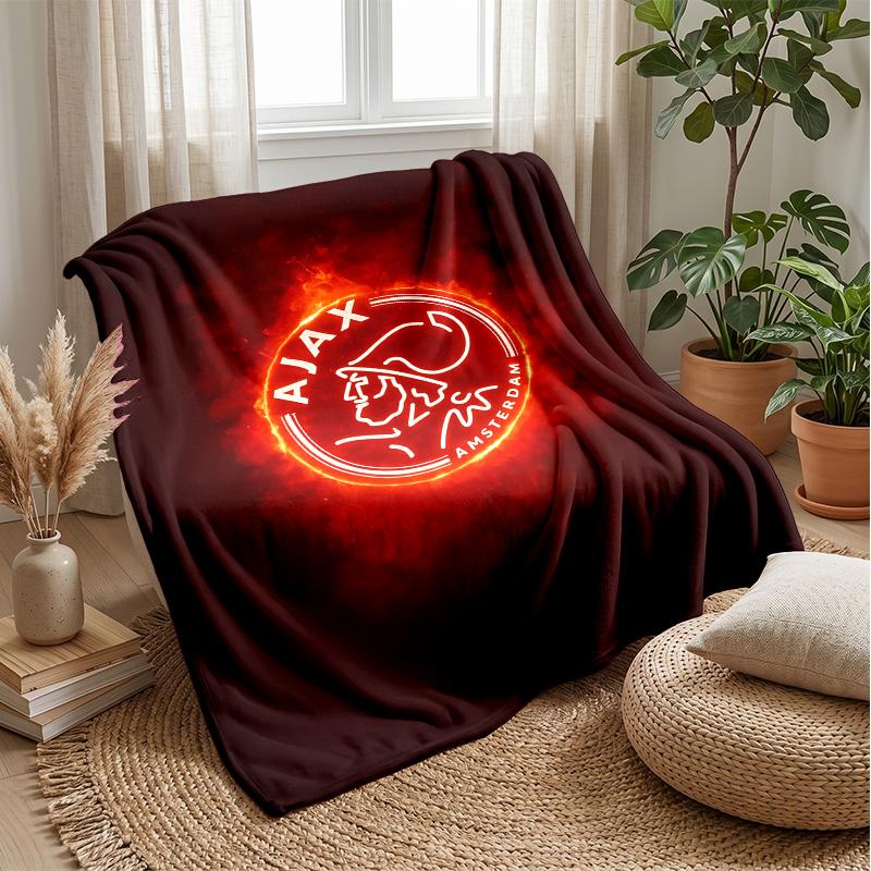 Ajax Amsterdam Theme blanket Soft Flannel Fleece Blanket Warm Lightweight Throw Blanket for Home Sofa Bed