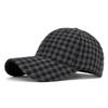 Retro Plaid Woolen Baseball Cap, Autumn and Winter Plaid Cap, Versatile Casual Thermal Visor for Men/Women