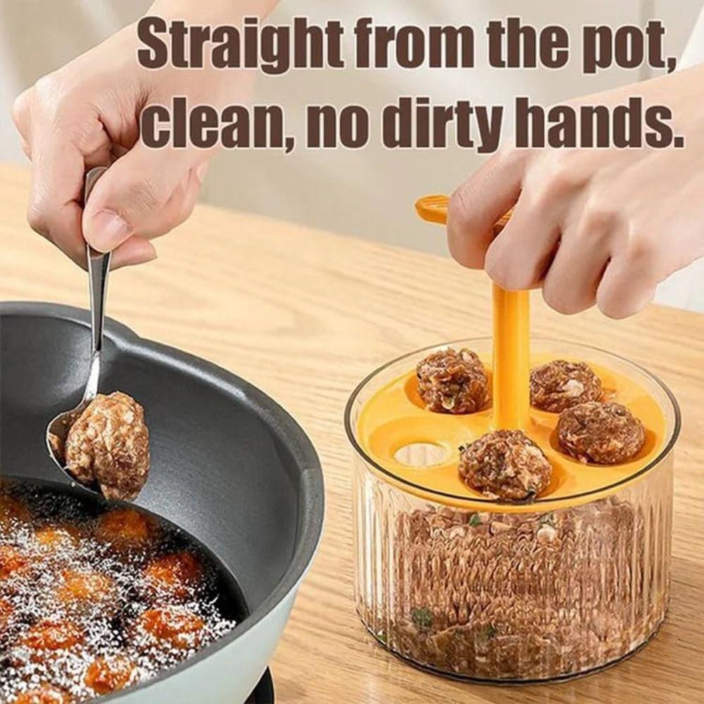 Машина для изготовления фрикаделек из ПЭТ, контейнеры для хранения мясного фарша из ПП, практичный инструмент для изготовления экструдированных фрикаделек