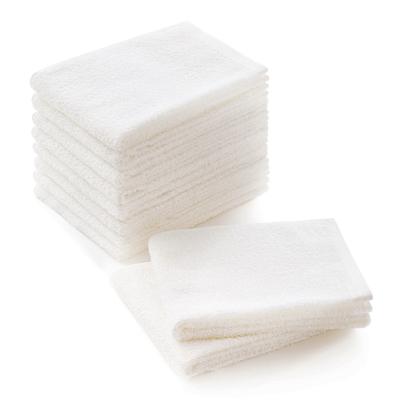 Мягкие белые лицевые полотенца Tsubame Towel, Тонкие, Упаковка 10 шт.. От производителя с долгой историей, основанного в 1912 году. Обычные белые полотенца, полотенца Сенсю,