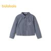 Balabala Girls' Long-Sleeve Cotton Blend Shirt