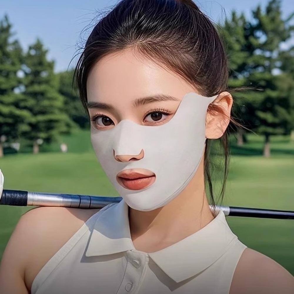 Anti-UV Sunscreen Mask Washable Anti-sun Mask New Ice Silk Mask Unisex