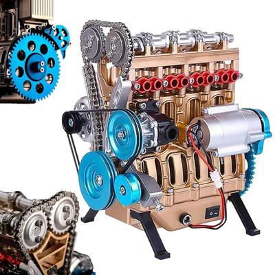 Модель двигателя автомобиля с цилиндром, модель двигателя V8 из смолы, ручная работа, модель двигателя автомобиля с 4 цилиндрами, настольный блок двигателя, украшение, подарок для автолюбителей