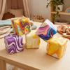 7cm Cheese Squeezed Cube Super Soft Cheese Stress Ball Portable Squishy Toy  Office