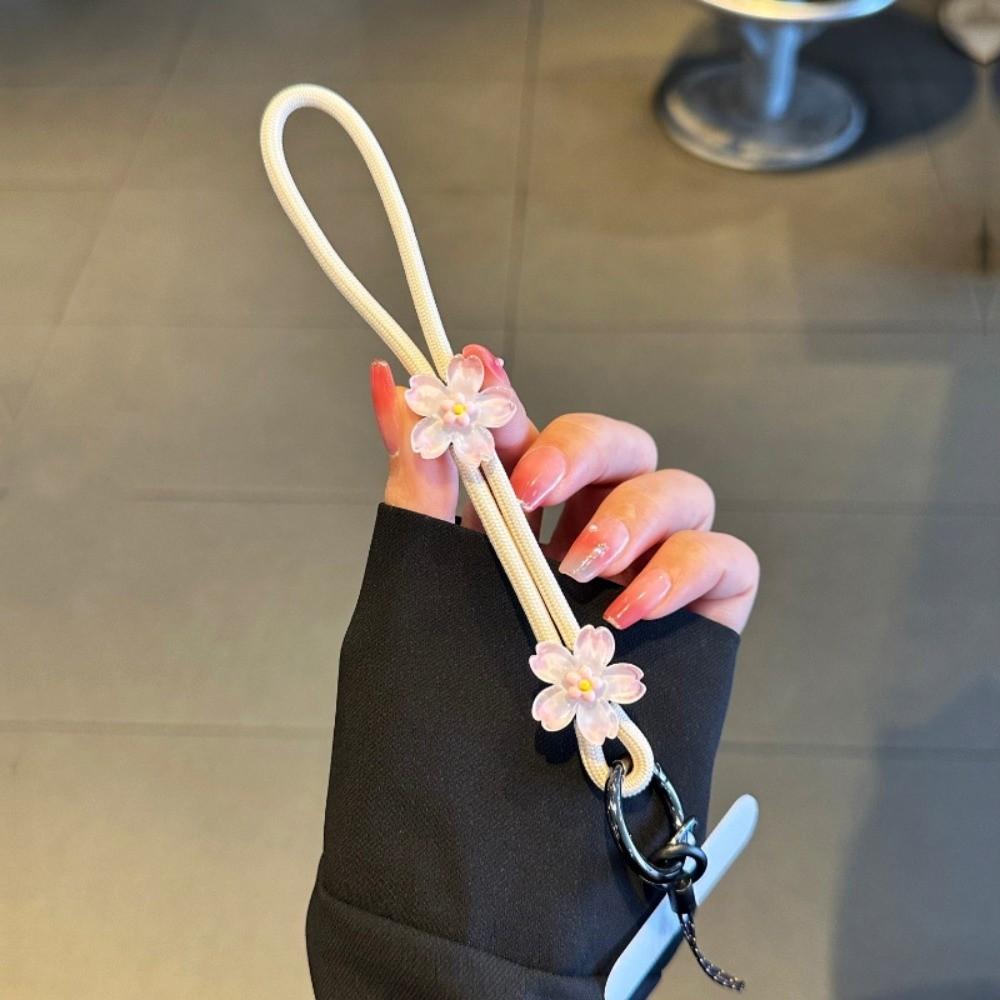 Anti Loss Mobile Phone Strap Cherry Blossom Cell Phone Chain Mobile Phone Lanyard  Women/Lady/Girl