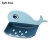 Storage Soap Rack Self Adhesive Cartoon Whale Drain Soap Box Whale Shaped Soap Holder No Drilling