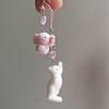 Пушистые Подвески-брелоки для телефона в виде кошек Милые Kawaii Чехлы Для iPhone 14 CCD Airpods Y2K Сладкий Розовый Любовь Аксессуары Ins Корея Новинка