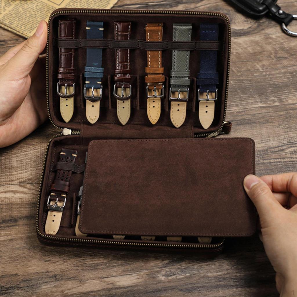 Watch Strap Storage Box Organizer Portable Band Case for Living Room Business
