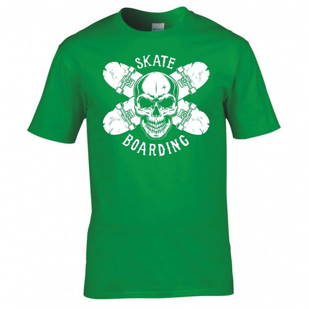 Skateboarding Skull And Cross Boards Tshirt