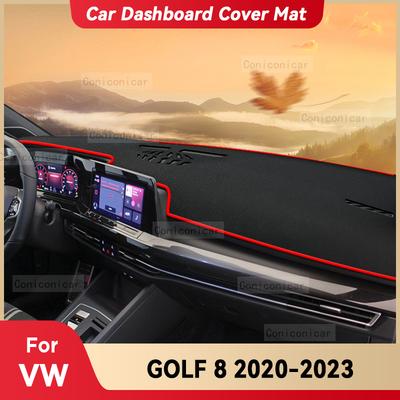 Для Volkswagen VW GOLF 8 2020-2023 Накладка на панель приборов автомобиля Коврик Защита от солнца Коврик Защита приборной панели Аксессуары