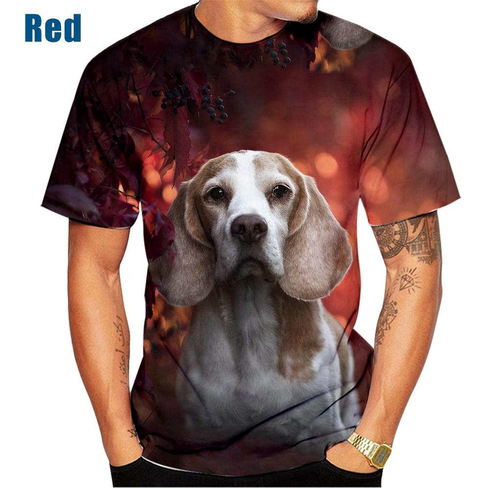 New Fashion Men's and Women's 3D Printing T-shirt Animal Dog Beagle Casual Short-sleeved Street T-shirt Top XS~5XL