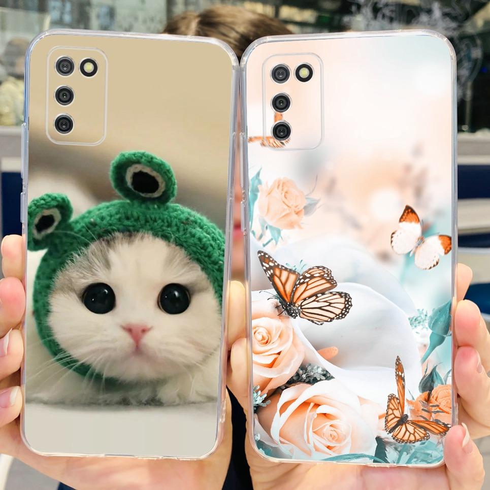 Милый мультяшный чехол для Samsung Galaxy A02S Чехол Силиконовый Мягкий ТПУ Задняя крышка для Samsung M02 M02S A02 A02S A 02s Чехол Чехлы для телефона