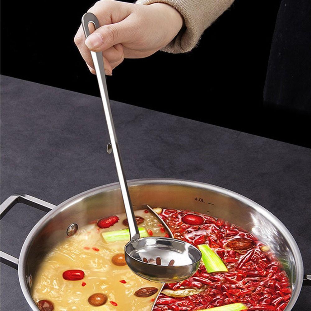 Stainless Steel Soup Ladles Long Handle Long Spoons New Soup Spoon for Kitchen Cooking