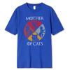 Cat Family Mother Of Cats Printing Male T Shirts Quality Tshirt Summer Casual Cotton Tops Breathable Tee Clothes Man