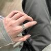 PANJBJ Кольцо из стерлингового серебра 925 пробы с зеленым цирконом для женщин Дизайн Ретро Мода Неправильное Животное Регулируемое Подарок Dropshipping