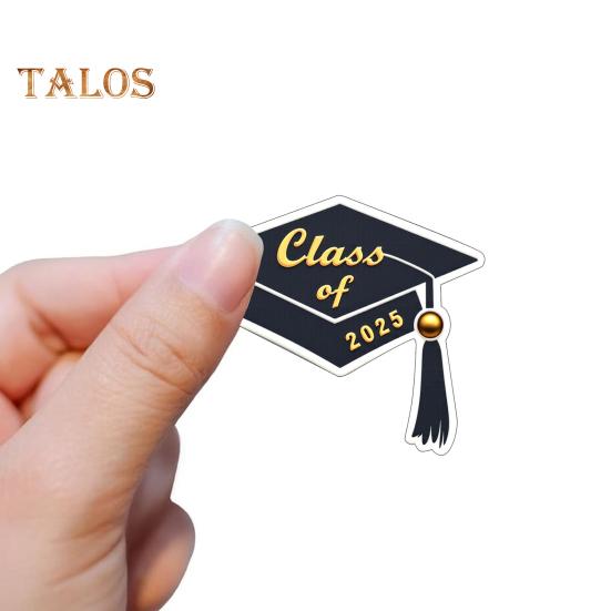 10/30/50 шт./упаковка выпускной сезон 2025 года наклейки с прочной клейкой основой мелованная бумага школьные наклейки для выпускников
