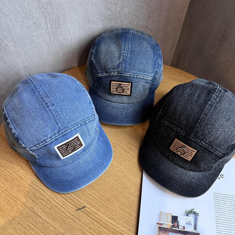 Trendy Letter Patch Cotton Baseball Hat With Breathable Design For Wear Casual