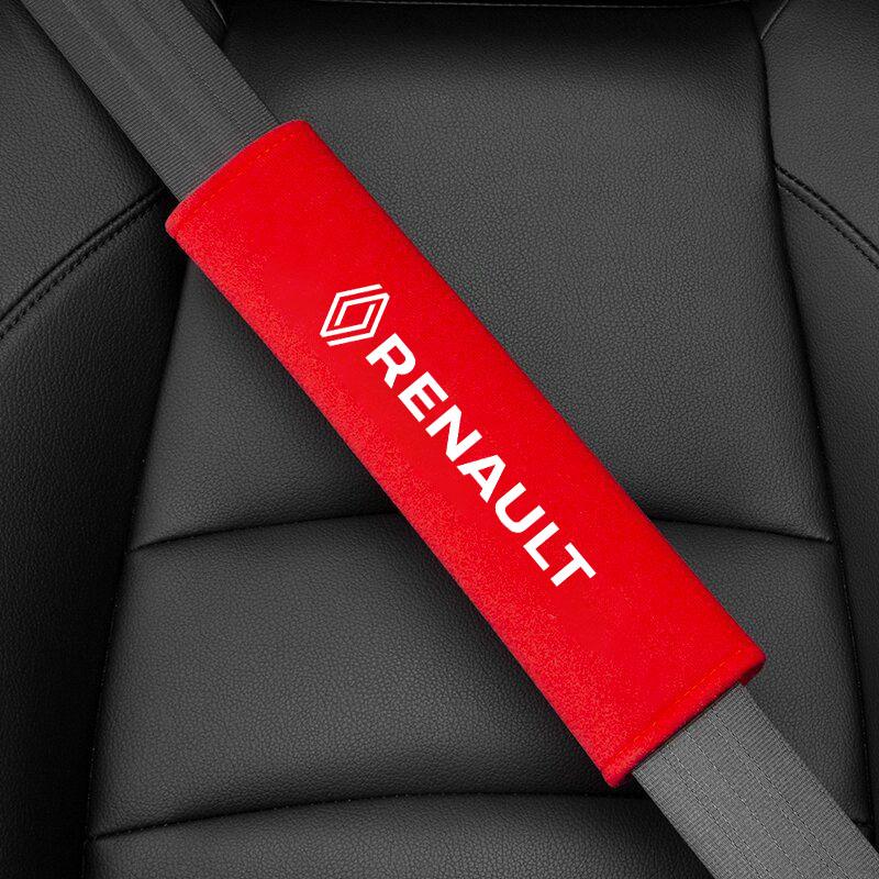 Для Renault 2026 Новые колпаки на диски 2 шт. Чехол на ремень безопасности автомобиля Плечевой Защитный чехол из углеродного волокна для Renault Clio Megane Trafic Captur