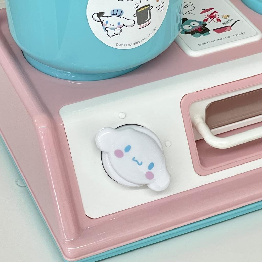 Toy Royal Sanrio Characters Kitchen Set (Pretend Play) with Cookware, Food, Vegetables, and Accessories, Featuring Cinnamoroll, Cinnamon, Pochacco,