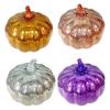 LED Glass Pumpkin Lantern with Smart Timer 10 Warm LEDs Battery-Powered Automated Pumpkin Light Halloween Decoration