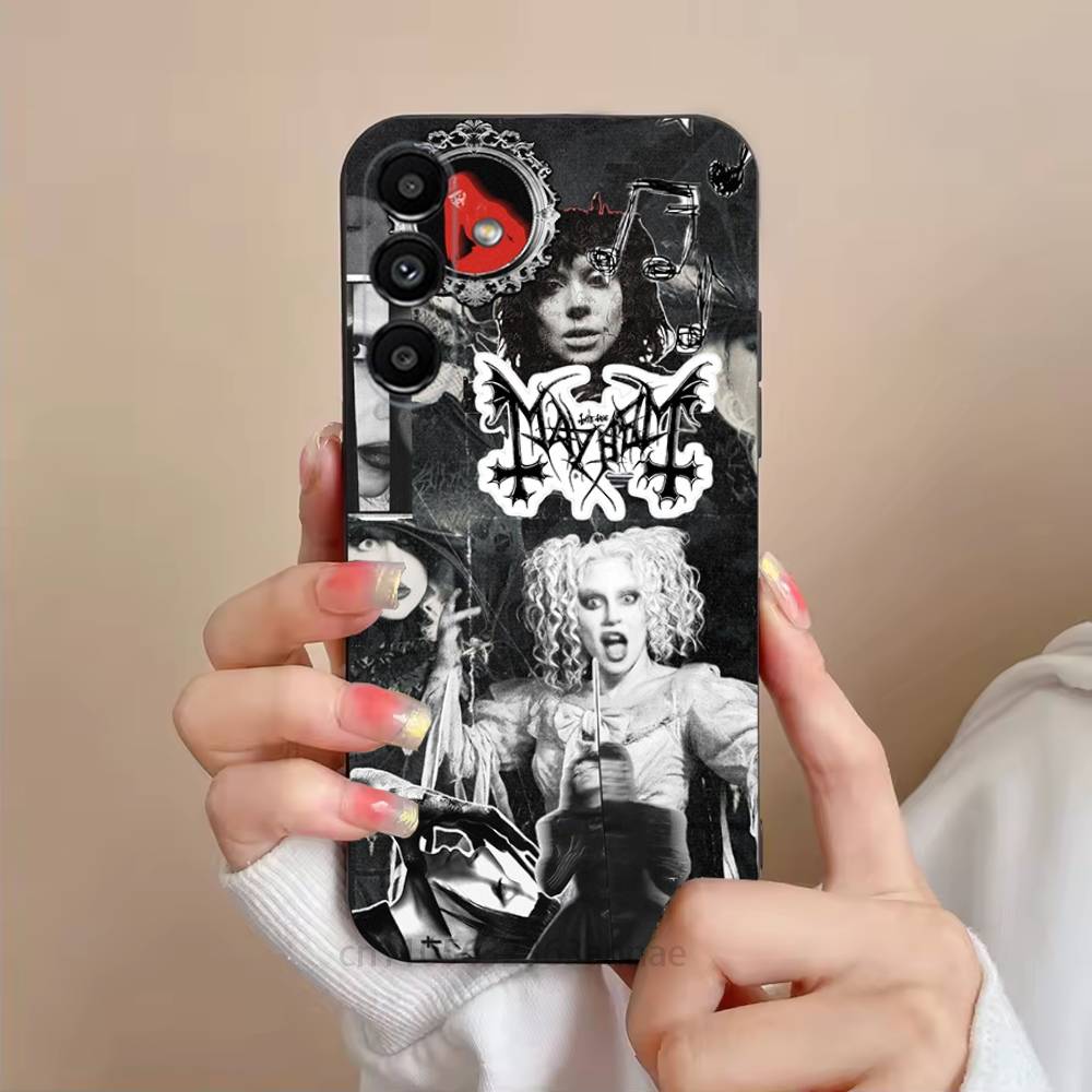 Чехол для телефона LADY GAGA MAYHEM для Samsung S25,24,23,22,21,S20,Ultra,Plus,FE Черный Мягкий Чехол