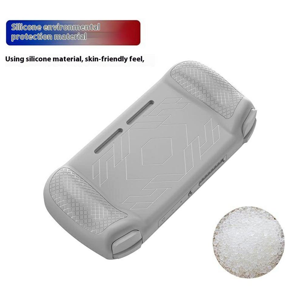 Для AANBERNIC RG 406H Силиконовый защитный чехол Портативная игровая консоль Противоударная крышка с ремешком для руки