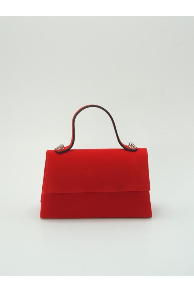 Women's Stylish and Useful Evening Dress Bag Women's Red Suede Bag