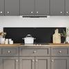 Kitchen Backsplashes 2 Pcs Black 80x50 Cm Tempered Glass