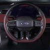 Для Ford Edge 2025 Mondeo -2025 Черно-коричневая кожаная накладка на руль автомобиля, сшитая вручную, противоскользящая