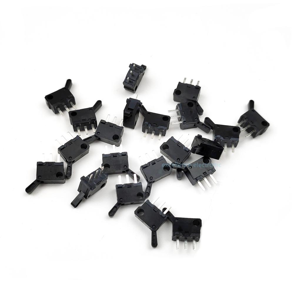 100/50/10PCS Limit Switch 3 Pins Direct Insertion Reset Micro Motion Detection Button Switch for Game Flash Door Reset Switch
