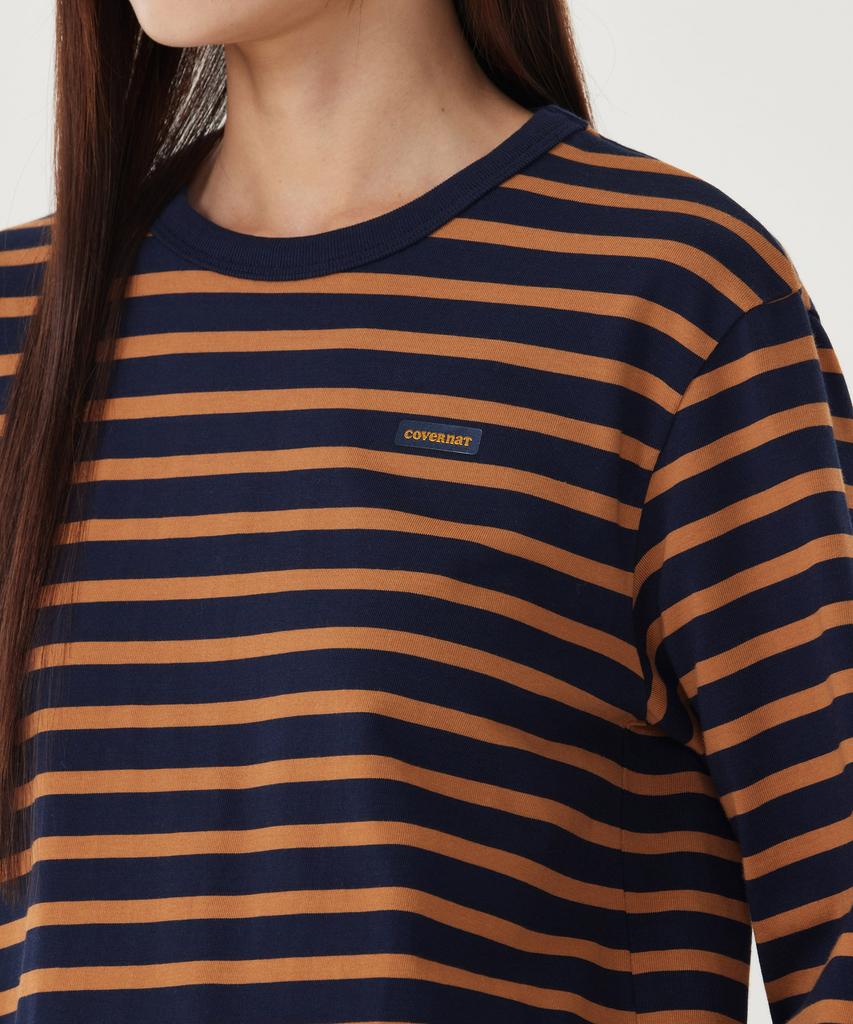 COVERNAT WOMAN Striped Long Sleeve Butter