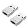 2 шт. Адаптер USB C Female на USB Male  Наслаждайтесь быстрой передачей 480 Мбит/с и безопасной зарядкой Адаптер Type C на USB