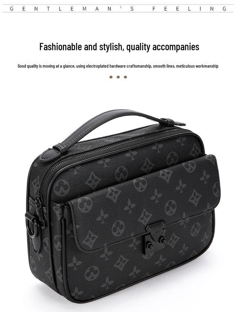 Men's Versatile Crossbody Messenger Bag - Trendy and Convenient Shoulder Bag for Business and Commuting