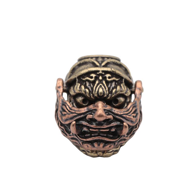 Openable Bucktooth Mask Gabala Skull Brass Knife Beads EDC Outdoor DIY Paracord Woven Lanyard Pendants Bracelets Accessories