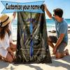 Custom Name Personalized The Legend Of Zelda Print Beach Towel, for Trip Camping Beach Party Home Decor, Birthday Gift for Family & Friends