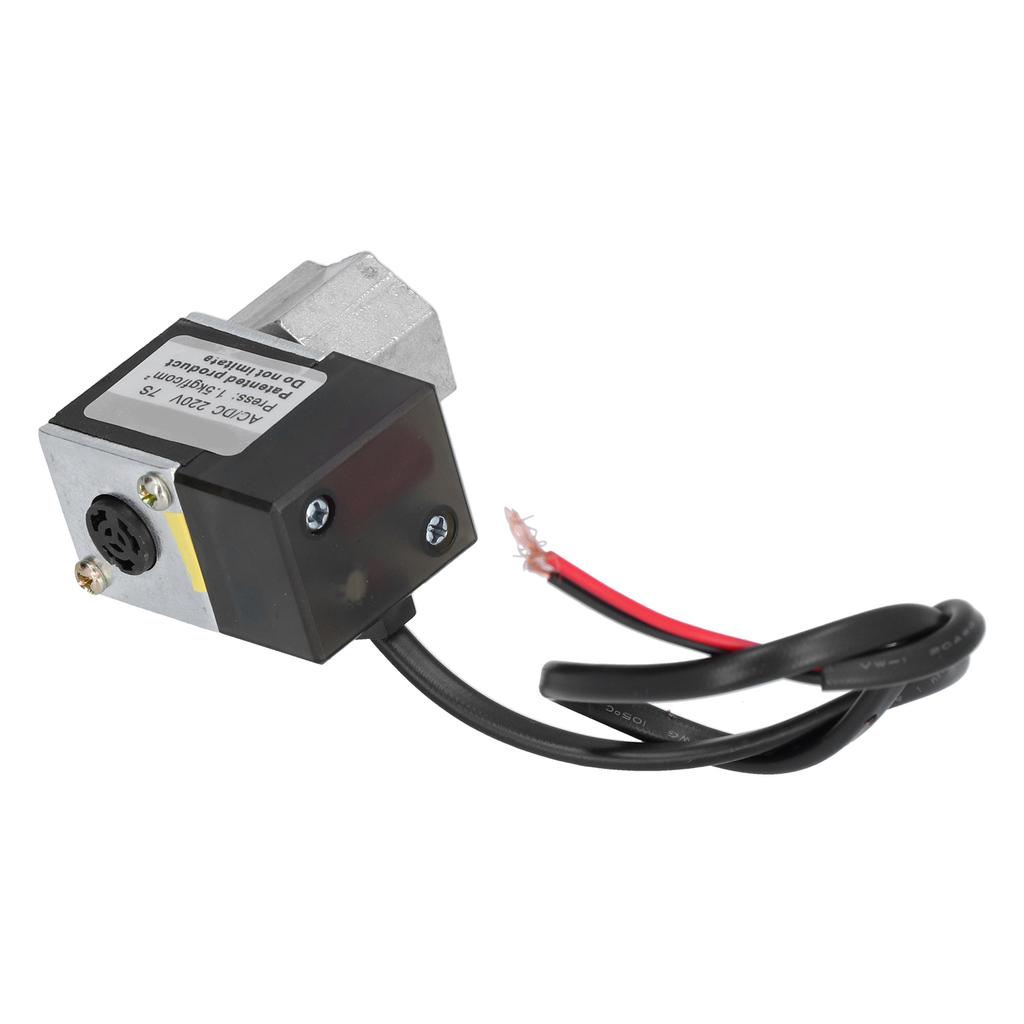 Solenoid Valve M8 Interface Thread Air Pump Accessories with Cast Aluminum Base AC DC220VSide Hole