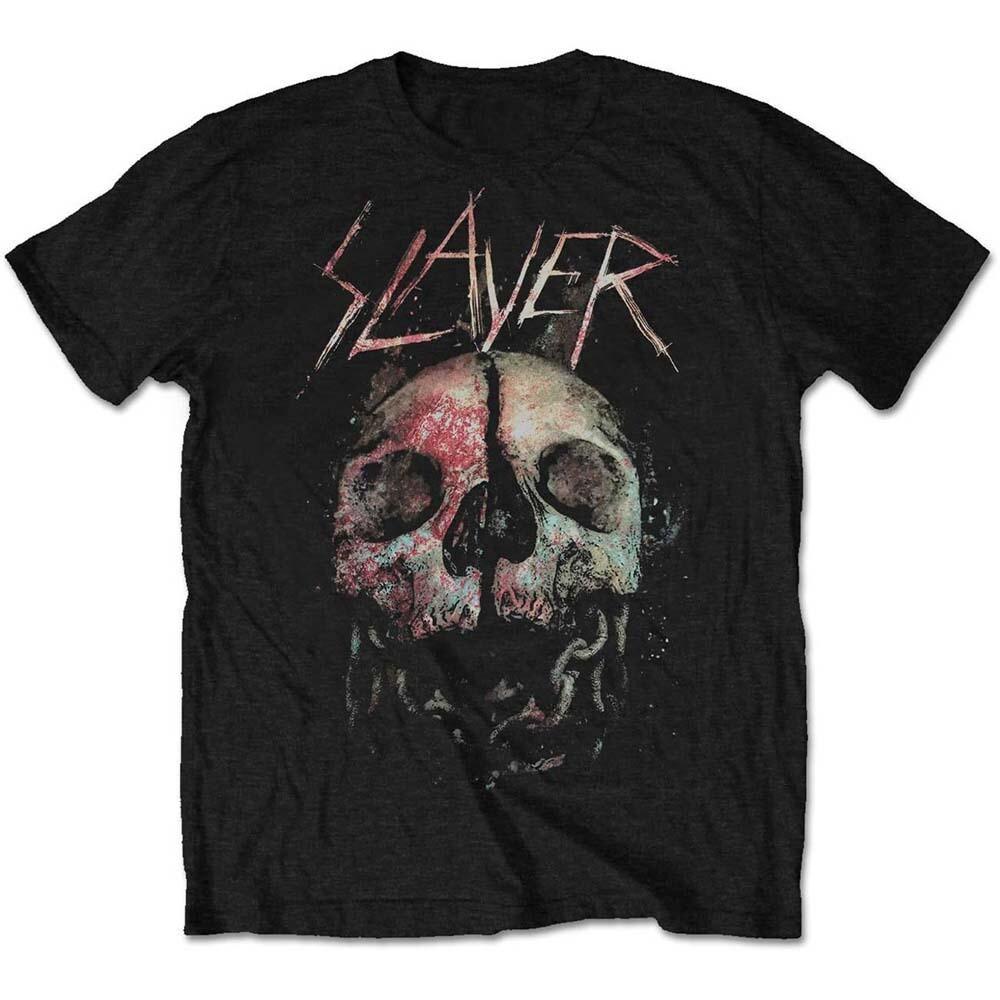 26 Slayer Рубашка с расколотым черепом S-XXL Футболка Трэш-метал Официальная футболка группы Унисекс Футболка