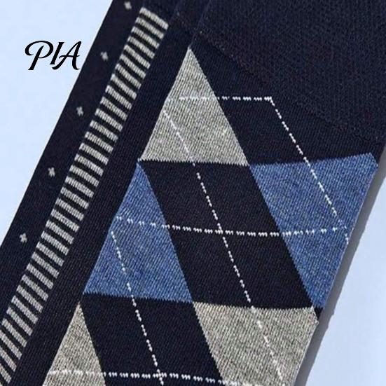 High Quality Workplace Socks Men's Dress Socks, Comfortable Crew Sock, Solid, Striped, Argyle, Dotted Polyester Cotton Blend Long Large Size Business