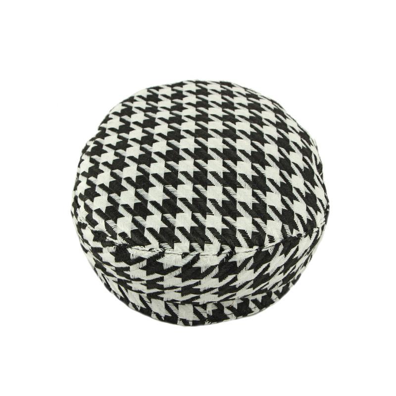 Houndstooth Hat Women's Spring Autumn Duck Cap Vintage Flat Cap