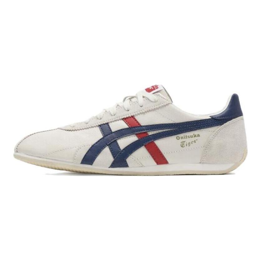 ONITSUKA TIGER Кроссовки Runspark с амортизацией, нескользящей и износостойкой подошвой, низкие, унисекс, серебристо-белые, 1183B480-9950
