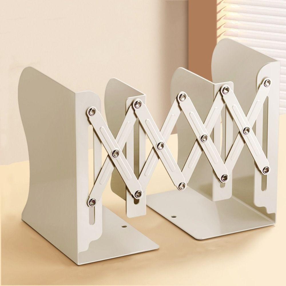 Retractable Display Bookshelf Foldable Bookstand Simple File Sorter Rack Office Supply