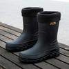 Мужская обувь Новая Водонепроницаемая Дождевая Обувь Модная Противоскользящая Средняя Голень Резиновая Обувь Мужская Корейская Версия Повседневная Обувь Zapatos De Hombre