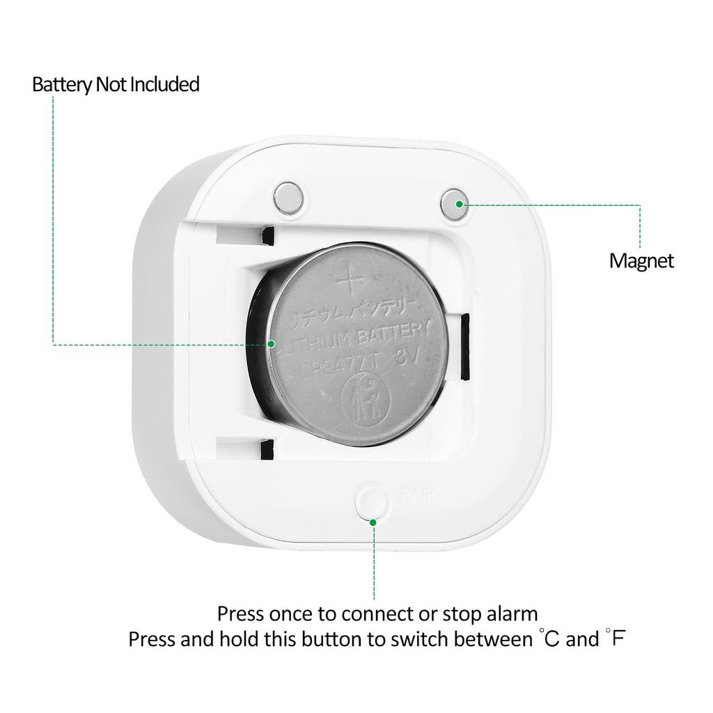 Цифровой термометр-гигрометр для iOS/Android, интеллектуальный датчик температуры влажности с сигнализацией и