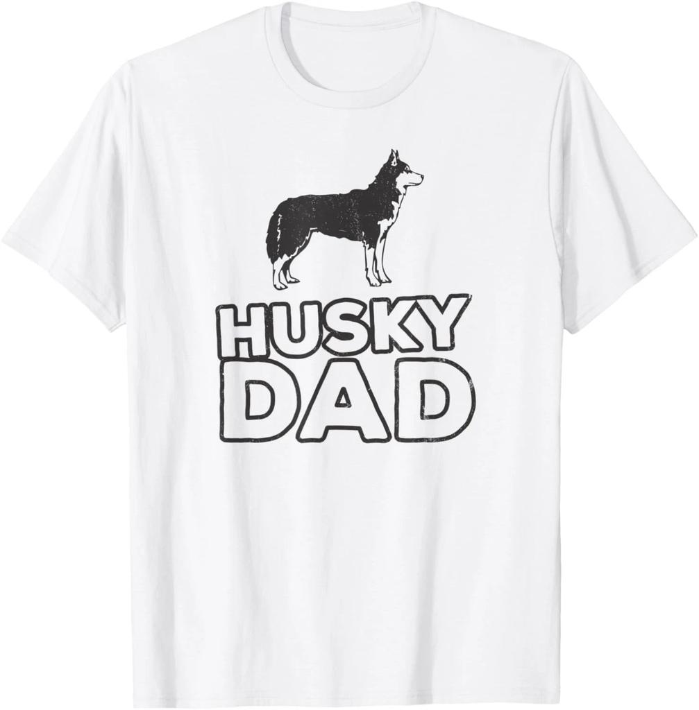Husky Dad Dog for Men Who Love Their Pet Husky Dog T-Shirt